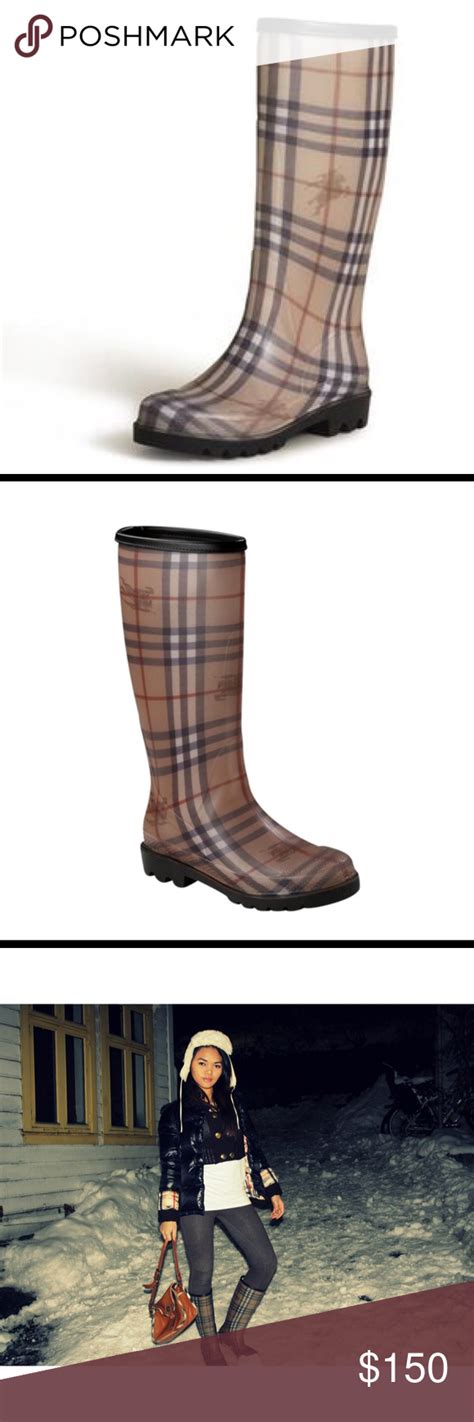 Burberry Wellington Rain Boots Womens size 40 